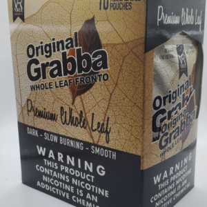 full box of Original Grabba Whole tobacco leaves