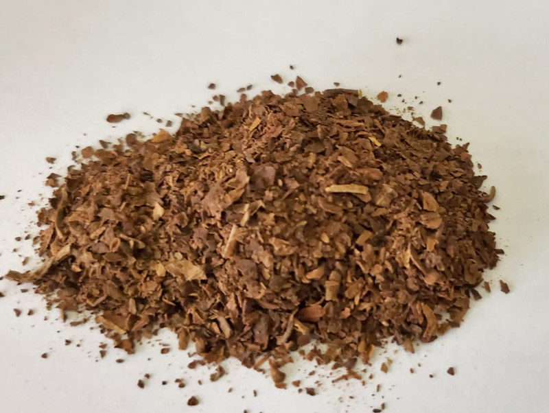 crushed grabba tobacco leaf